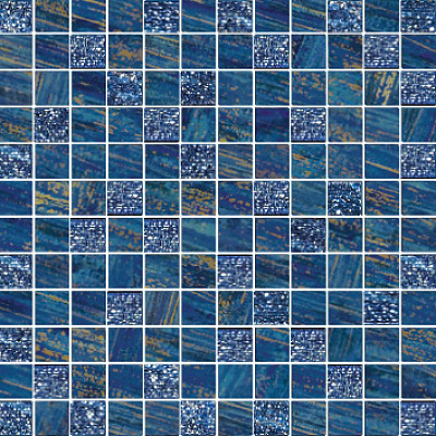 Мозаика Brennero Ceramiche Mosaico Lux Quadretti Blu 300x300