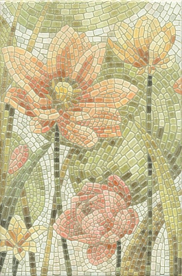 Декор Kerama Marazzi Летний сад Лилии лаппатированный HGDA146880L