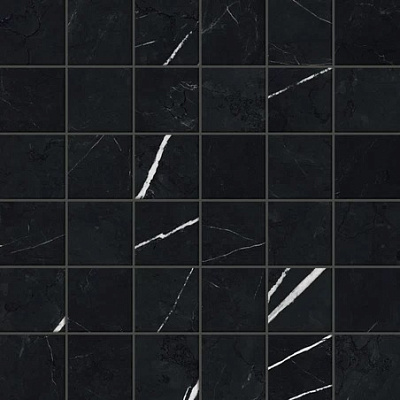 Мозаика Atlas Concorde Forte Dei Marmi Elegant Black Mosaic lappato