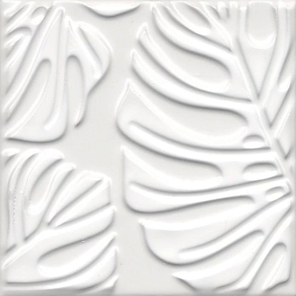 Декор Керама Марацци Агдаль 2 белый матовый структура 15x15x0,9