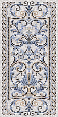 Керамогранит Kerama Marazzi Мозаика синий декорированный лаппатированный