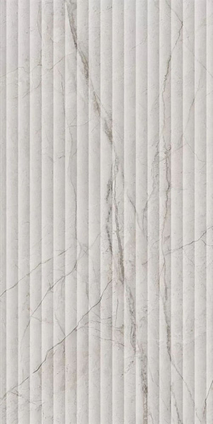 Плитка Керама Марацци Ифран серый светлый глянцевый структура обрезной 60x119,5x1