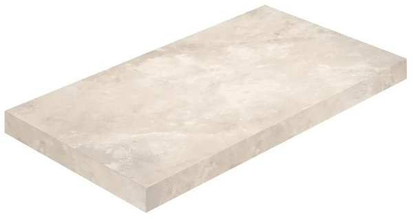 Ступень ColiseumGres Ривьера Уайт угловая левая 33x60