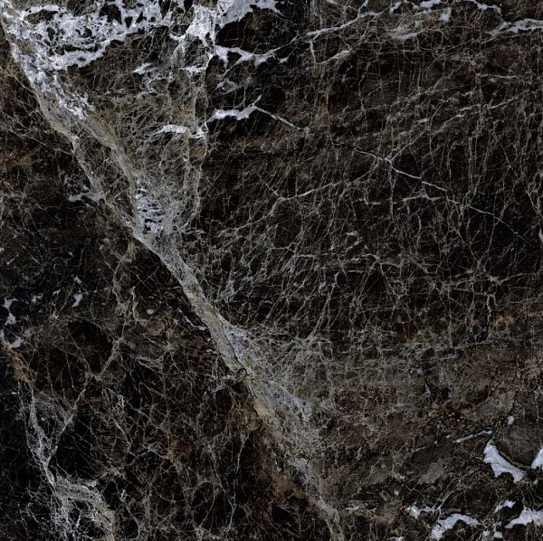 Керамогранит Gresse Simbel Carbon черно-белый мрамор 60х60