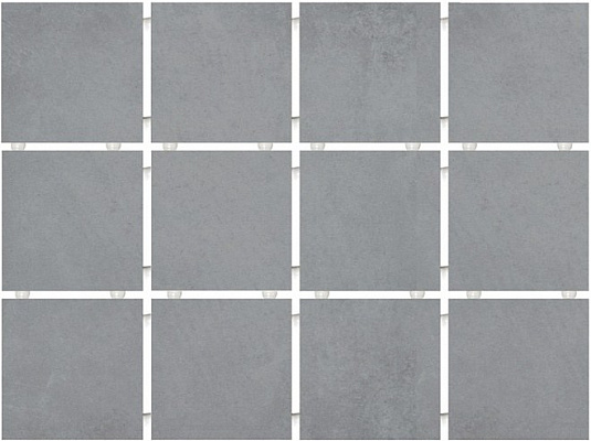 Настенная плитка Амальфи серый, полотно 30х40 из 12 частей 9,9х9,9