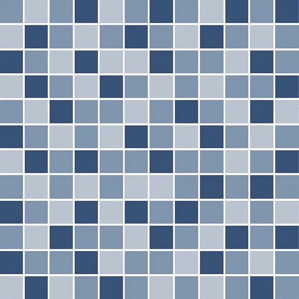 Декор Керама Марацци Темари мозаичный микс синий матовый 29,8x29,8x0,35