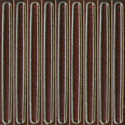 Декор Керама Марацци чипсет Далия красный тёмный глянцевый 20x20x0,95